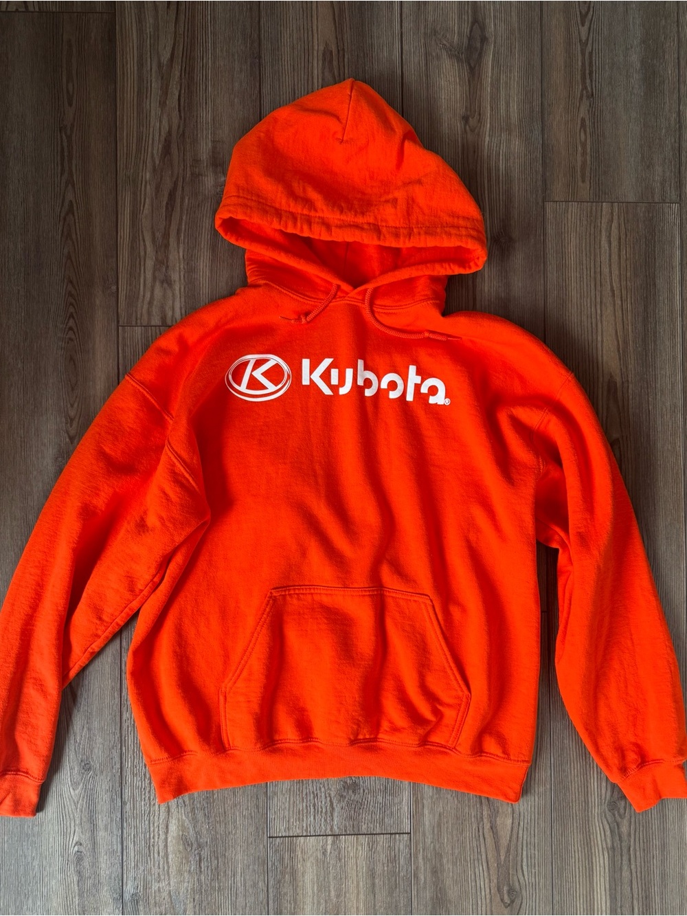 Gildan Kubota Men's Hooded Sweatshirt in Bright Orange L